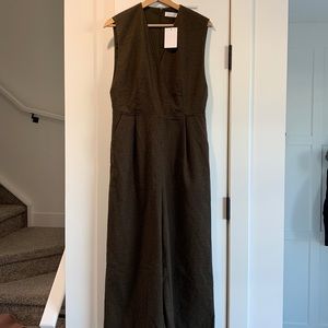 NWT Oak & Fort size small jumpsuit romper houndstooth